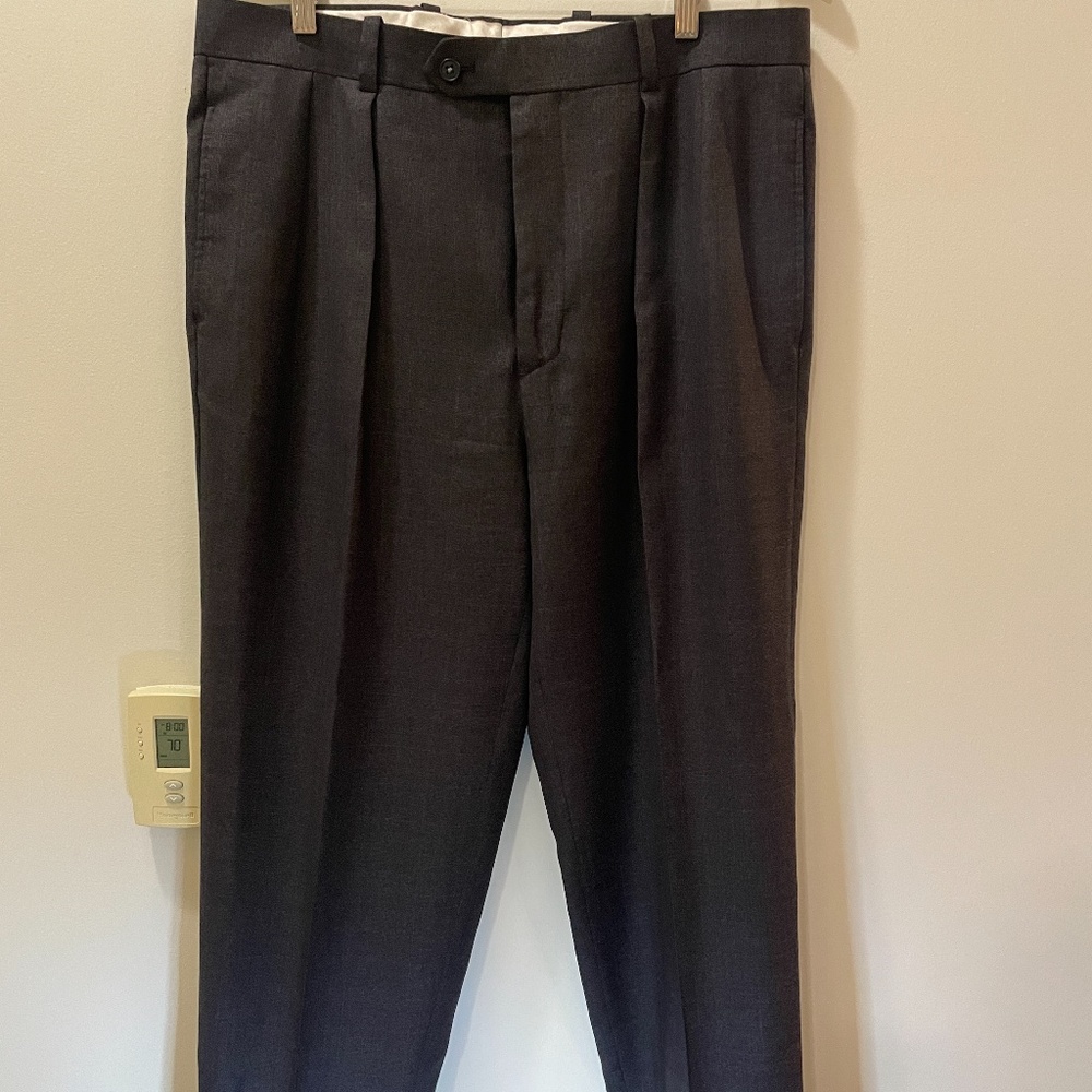 Harold Powell Dress Pants Black/Grey Size 35 x 32